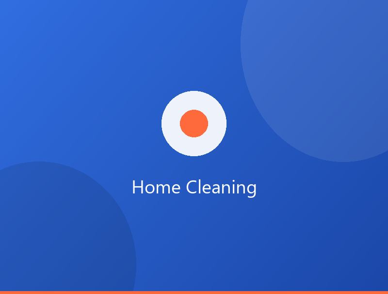 Pinewell cleaner wiping a kitchen counter during a routine home visit